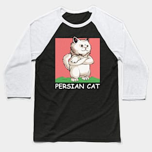 Persian Cat - Cute Cartoon Cat Comic Cats Baseball T-Shirt